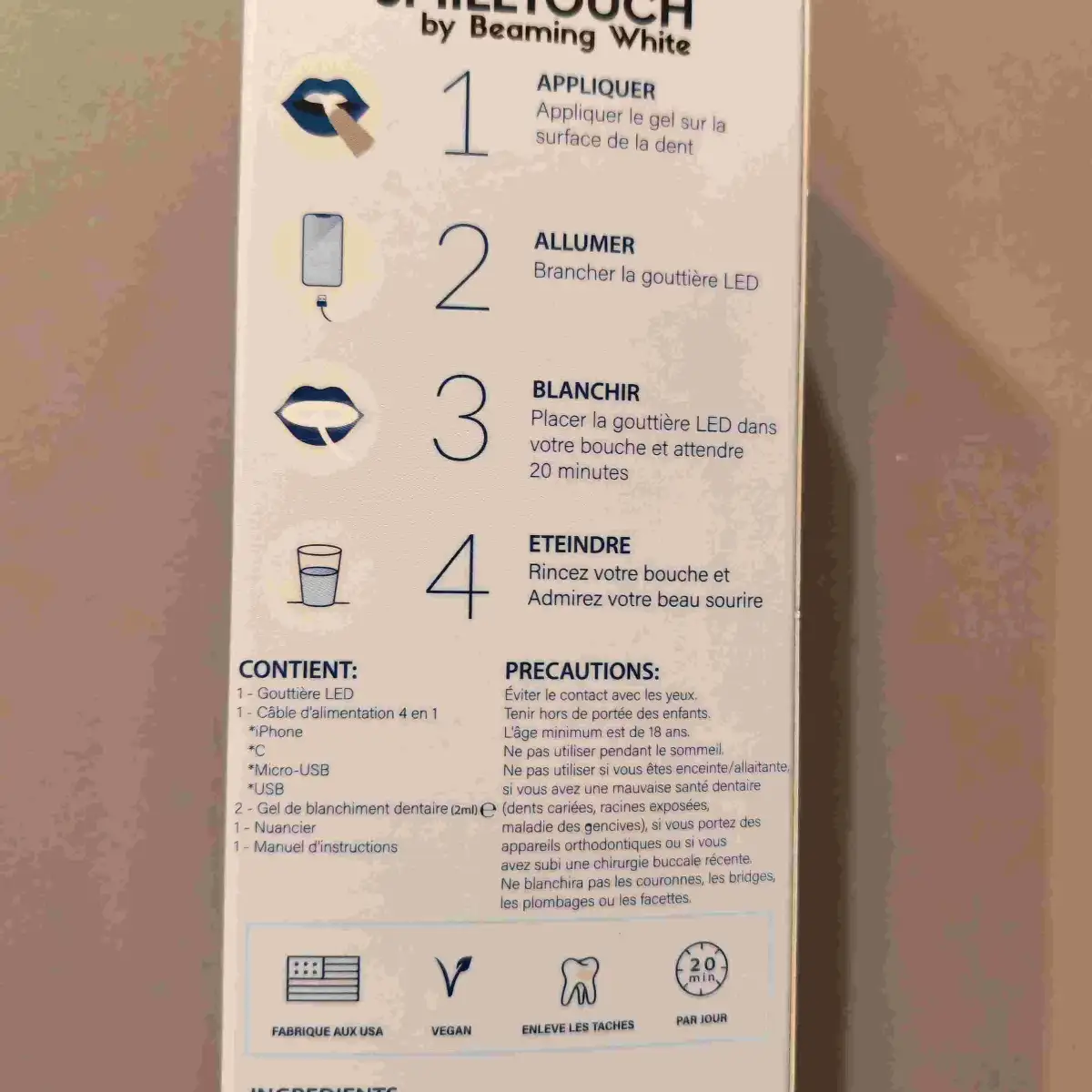 Smile Touch : Kit de Blanchiment Dentaire Smartphone