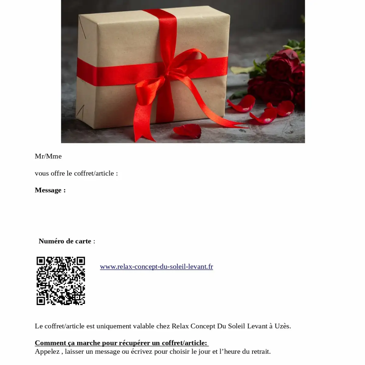 Carte Cadeau