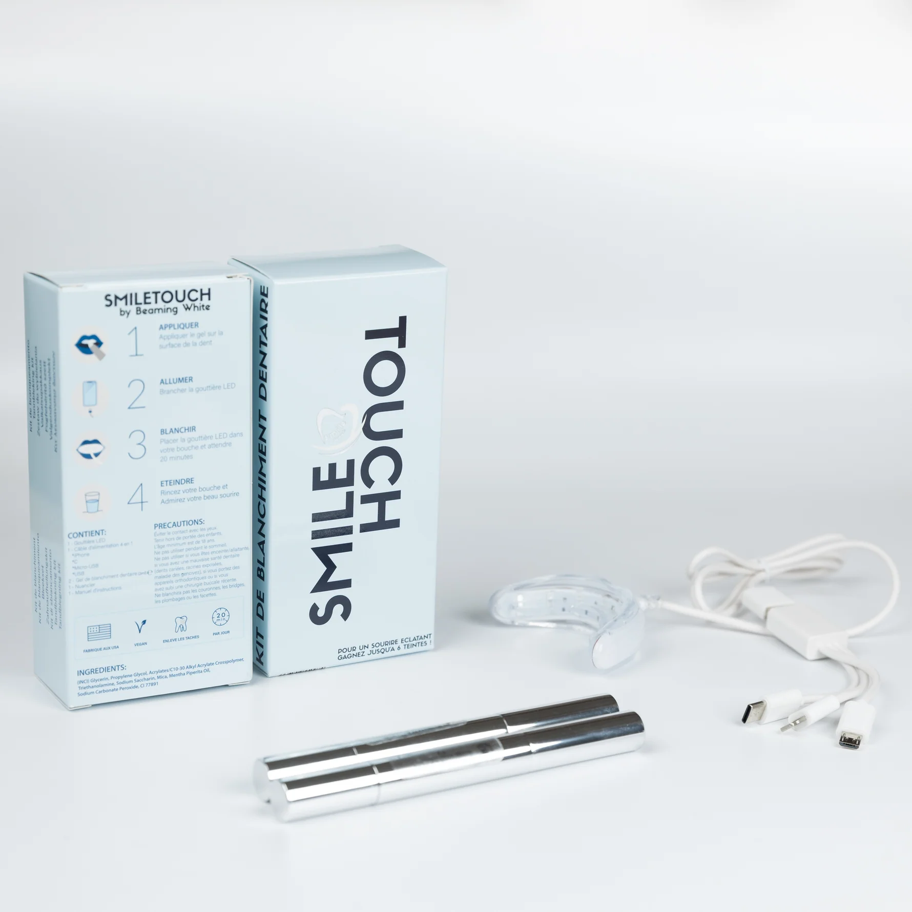 Smile Touch : Kit de Blanchiment Dentaire Smartphone